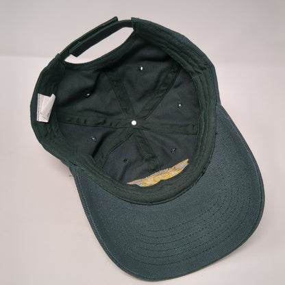 Sunflower Strapback Hat Green One Size Adjustable Embroidered Eco Range Cotton