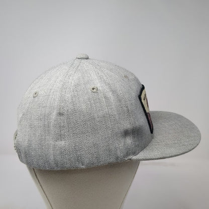 Muley Freak Snapback Hat Gray One Size Hunting Mountain Patch Flat Brim Acrylic