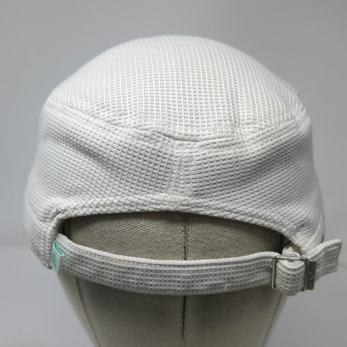Adidas Army Cap White One Size Waffle Knit ClimaCool Logo Strapback Hat