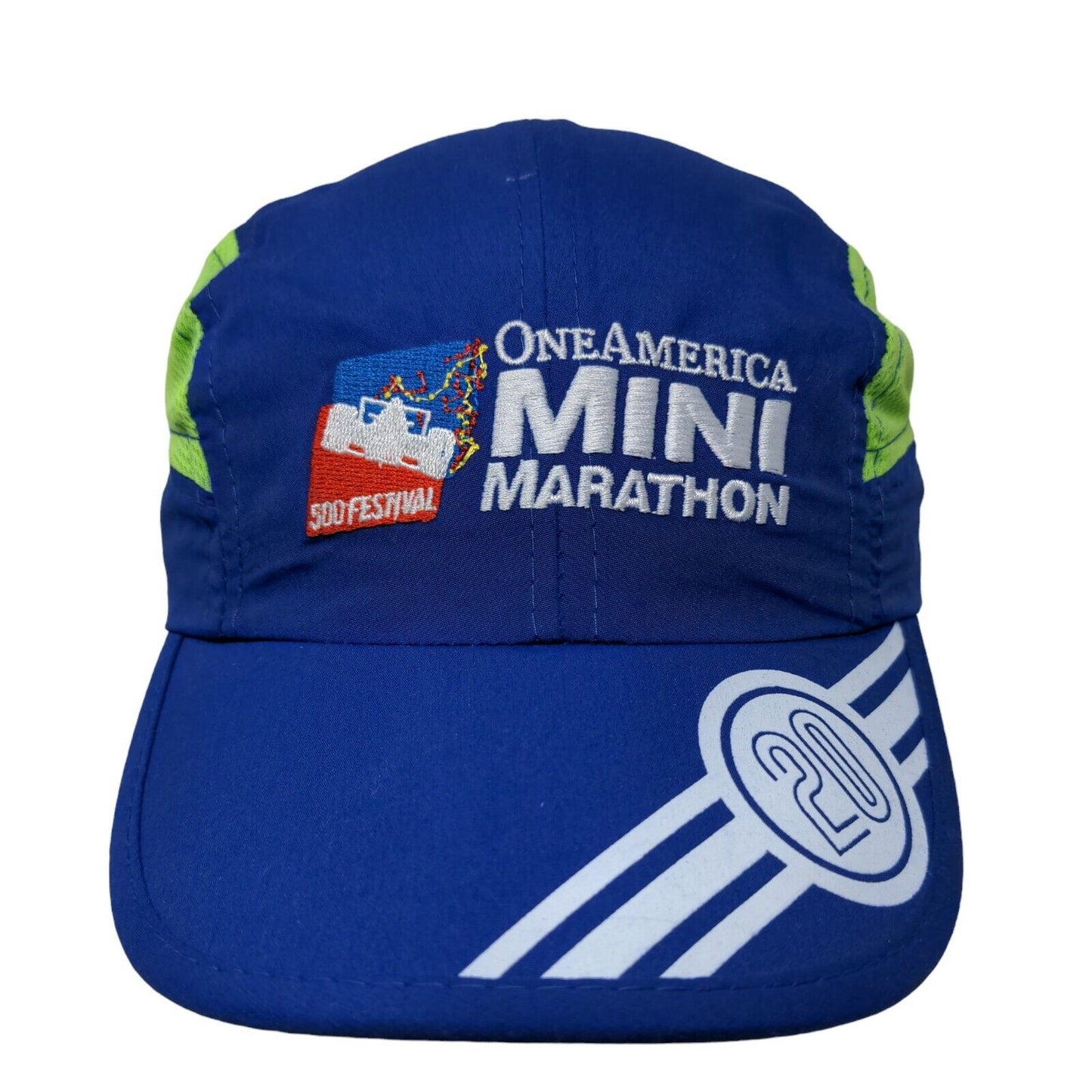 One America Indy 500 Festival Mini Marathon Hat Blue Embroidered Logo