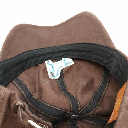 Cowgirls Don't Cry Slideback Hat Brown One Size Adjustable Embroidered Harriton