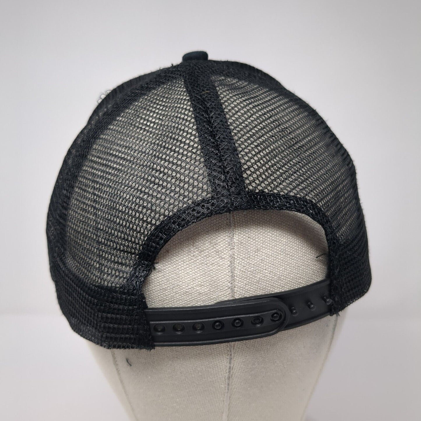 Vangogo Snapback Trucker Hat Black One Size Adjustable Mesh Back Hit Wear