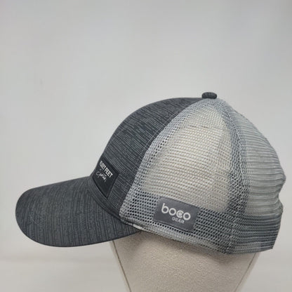 Fleet Feet Sports Snapback Mesh Back Trucker Hat Gray OSFM Boco Gear