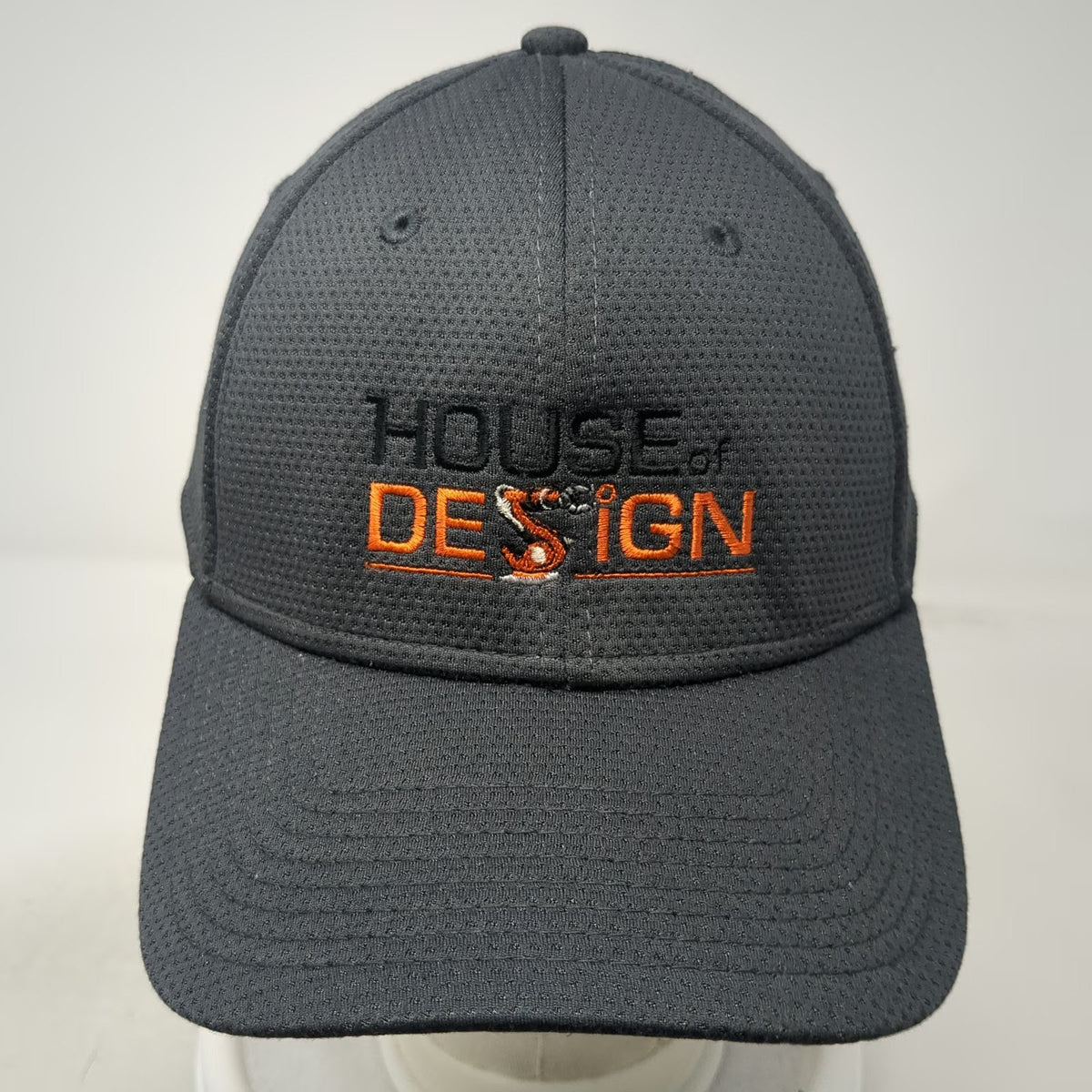 New Era 39THIRTY Gray Baseball Cap L House of Design Orange Black Stretch Hat