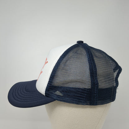 Hotty Toddy Beau & Peyton Est 2021 Snapback Trucker Hat Blue OS Adjustable Mesh