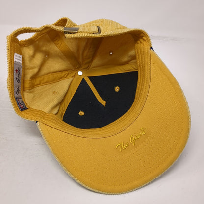 The Game 5 Panel Yellow One Size Corduroy Lake Tahoe Red Hut Rope Slideback Hat