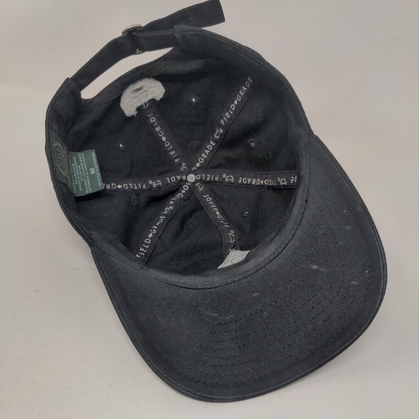 Illuminati Slideback Hat Black One Size Adjustable Embroidered Field Grade
