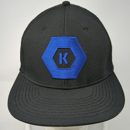Kobalt Trucker Hat Black One Size Blue Logo Snapback Laser Cut Performance