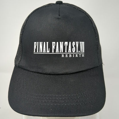 Square Enix Final Fantasy VII Rebirth Trucker Hat Black One Size Mesh Snapback