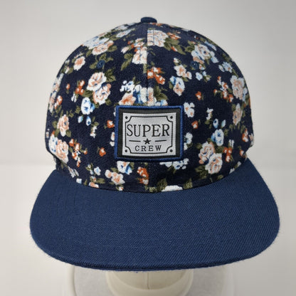HongDing Snapback Floral Hat Multicolor OSFA Embroidered Logo Super Crew