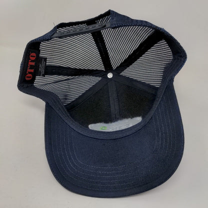 Pax8 Cloud Snapback Mesh Back Trucker Hat Blue OSFM Embroidered Otto