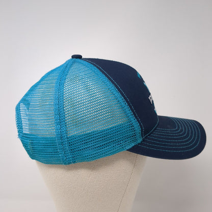 McCall Idaho Ice Breaker Challenge Snapback Trucker Hat Blue OS Mesh Evenkeel