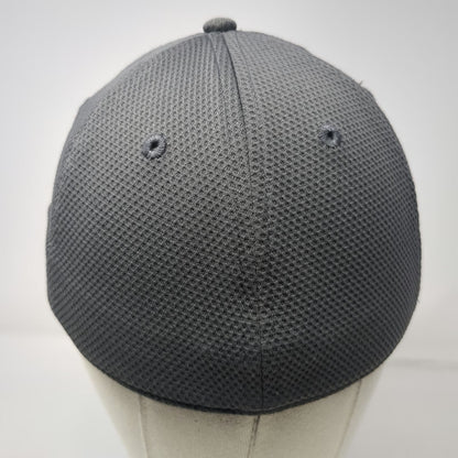 Under Armour Baseball Cap Gray L Stretch Fit Honeycomb Mesh Structured Logo Hat