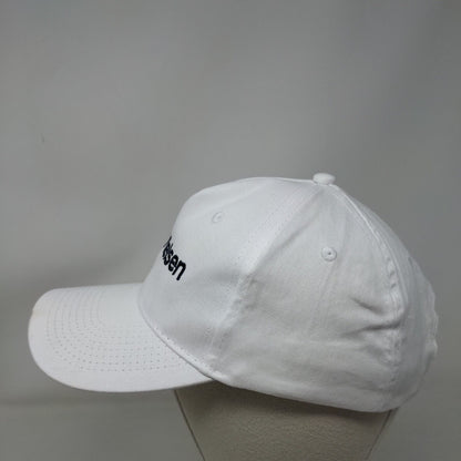 Nielsen Strapback Hat White One Size Embroidered Solid Port & Company