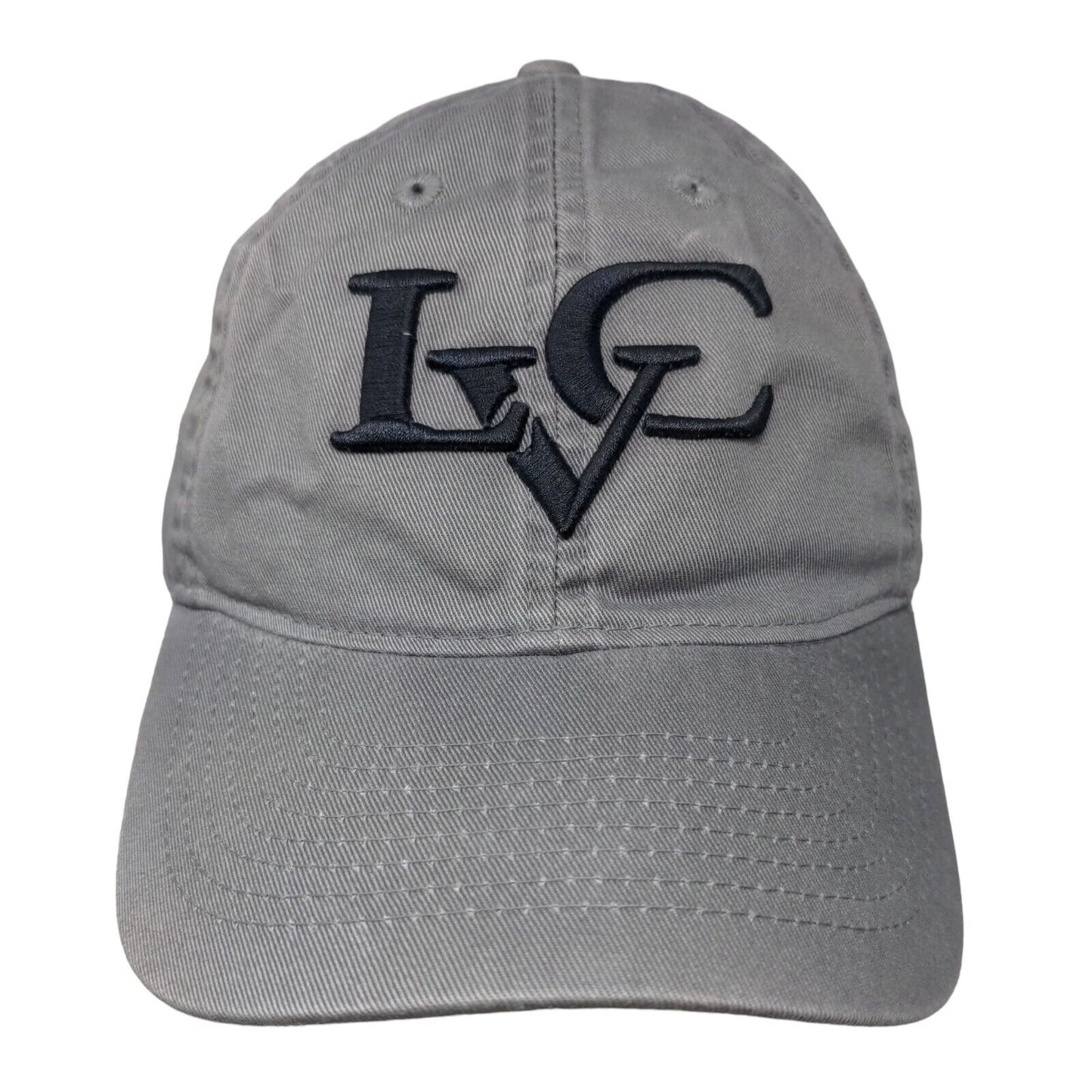 LVG Slideback Hat Gray One Size Adjustable Embroidered 6 Panel Legacy