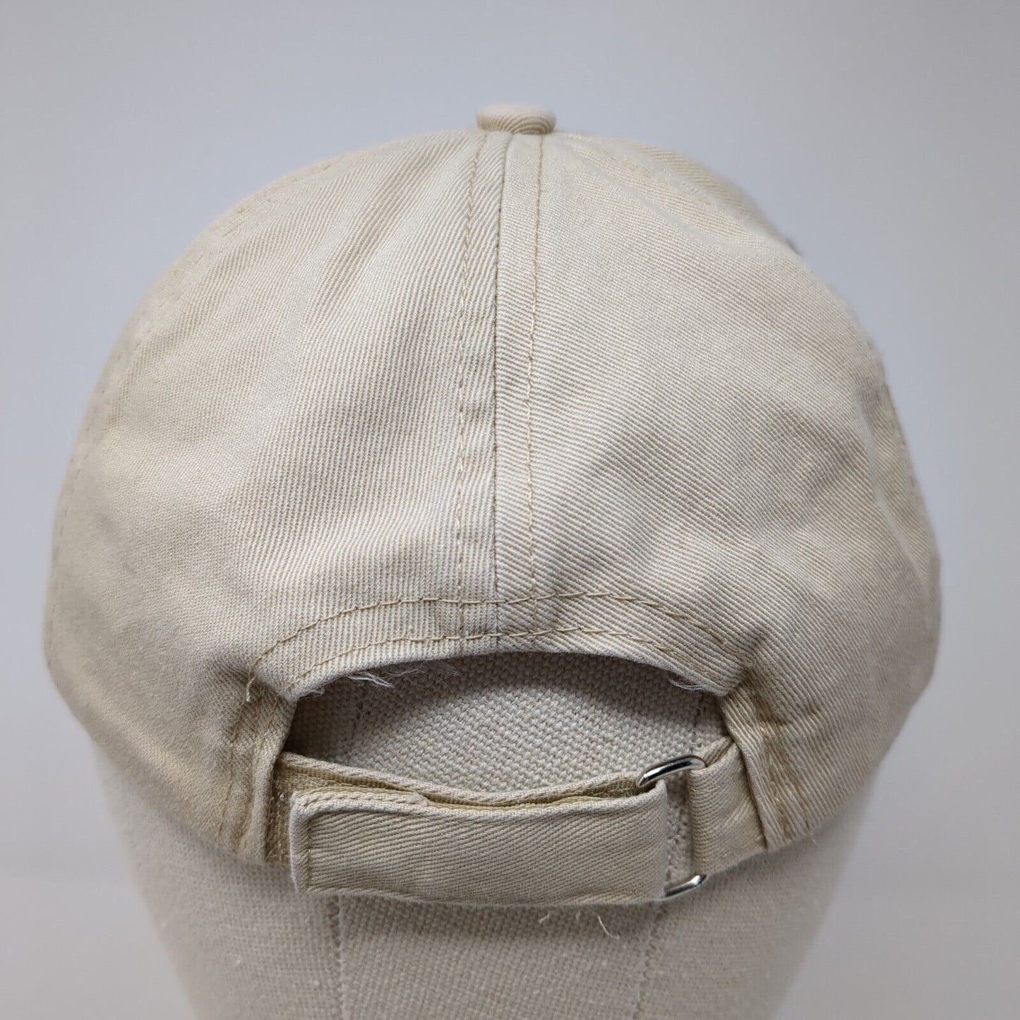 Unbranded Strapback Hat Tan One Size Blank Adjustable 6 Panel Solid