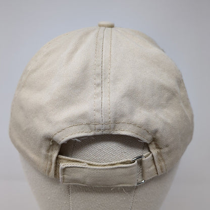 Unbranded Strapback Hat Tan One Size Blank Adjustable 6 Panel Solid
