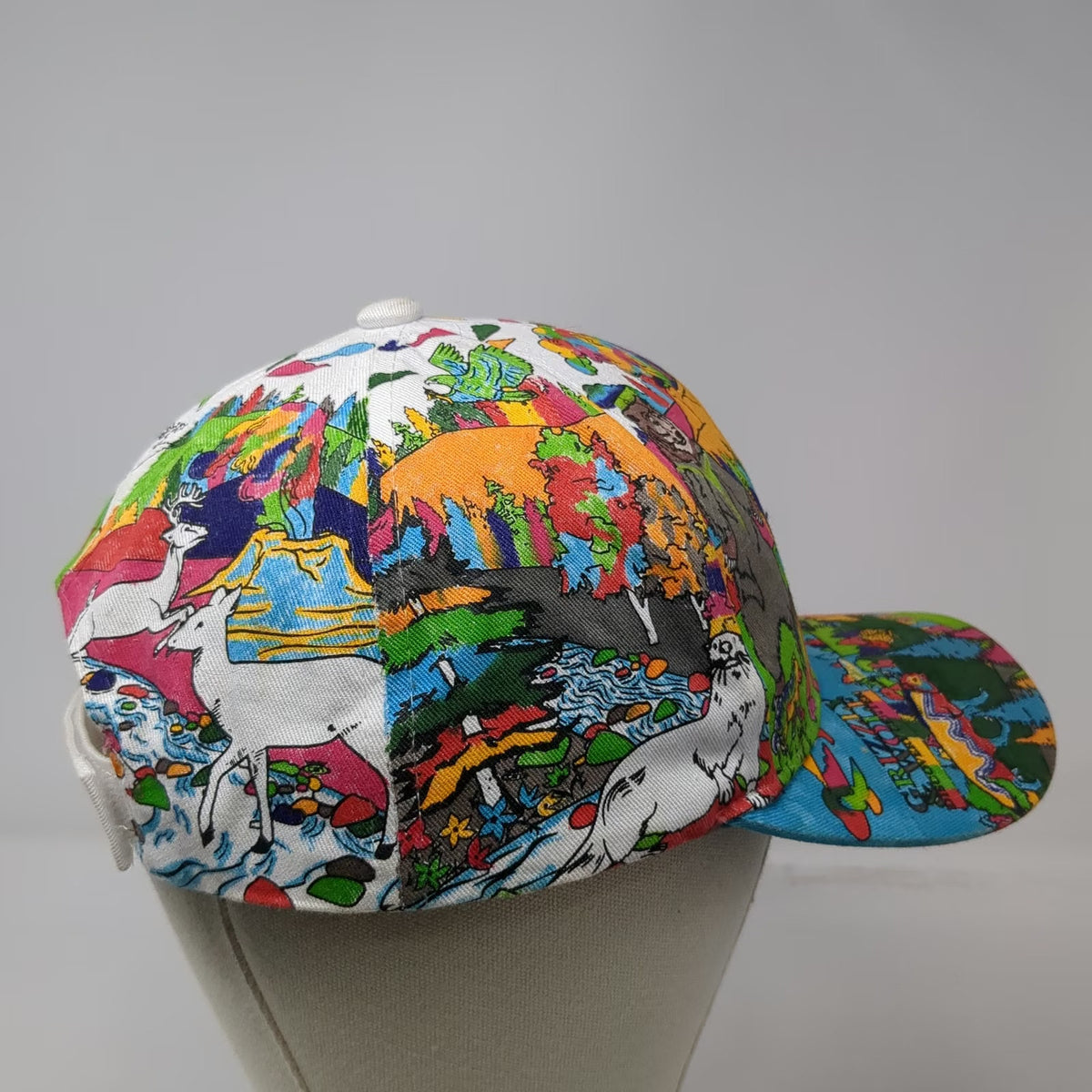 Capsmith Grizzly Wolf Discovery Center Baseball Cap Hat Multicolor One Size
