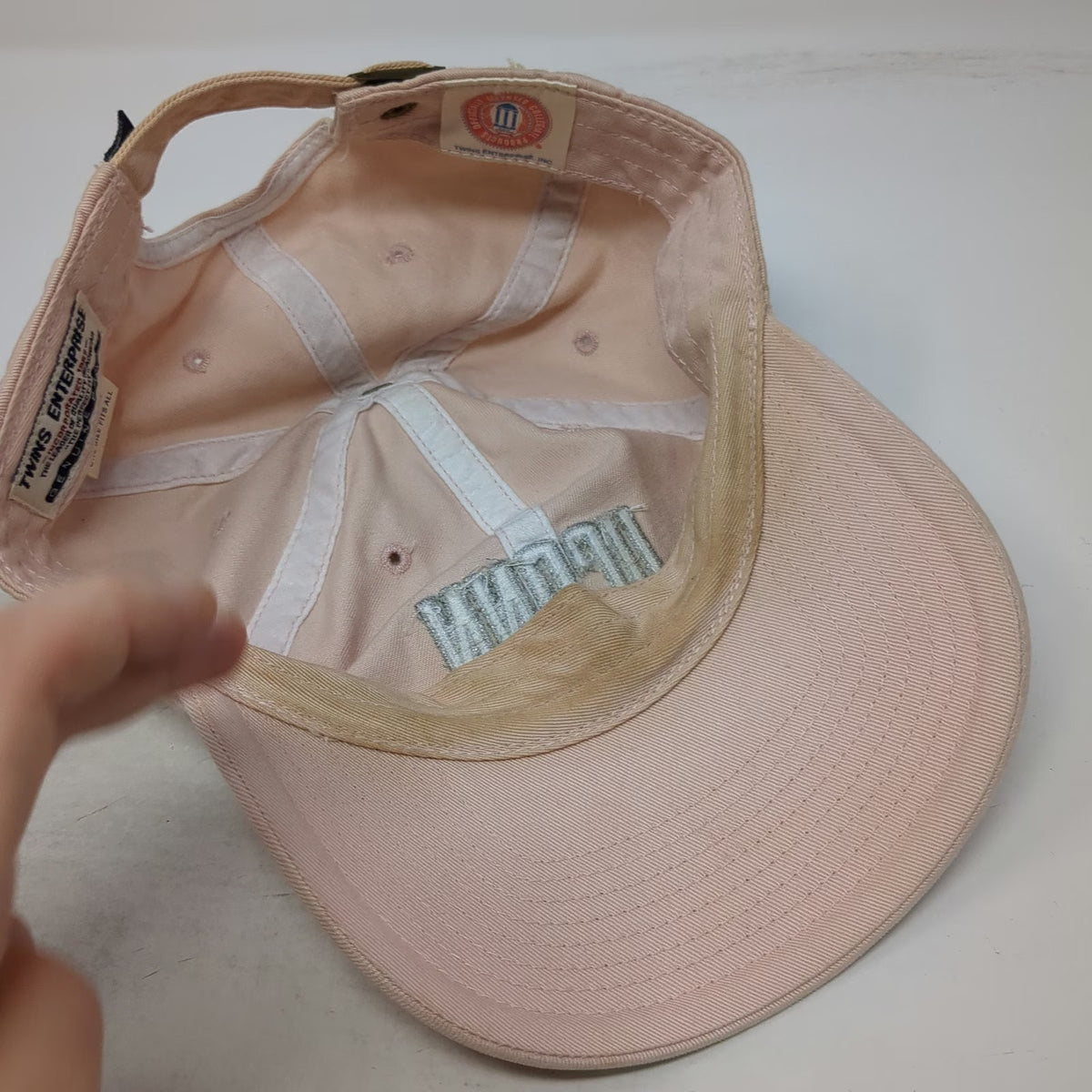 UConn Huskies NCAA Twins Enterprise Pink One Size Cap Embroidered Logo Slideback