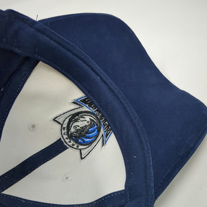 Reebok Dallas Mavericks NBA Blue White Cap One Size Strapback Logo Embroidery