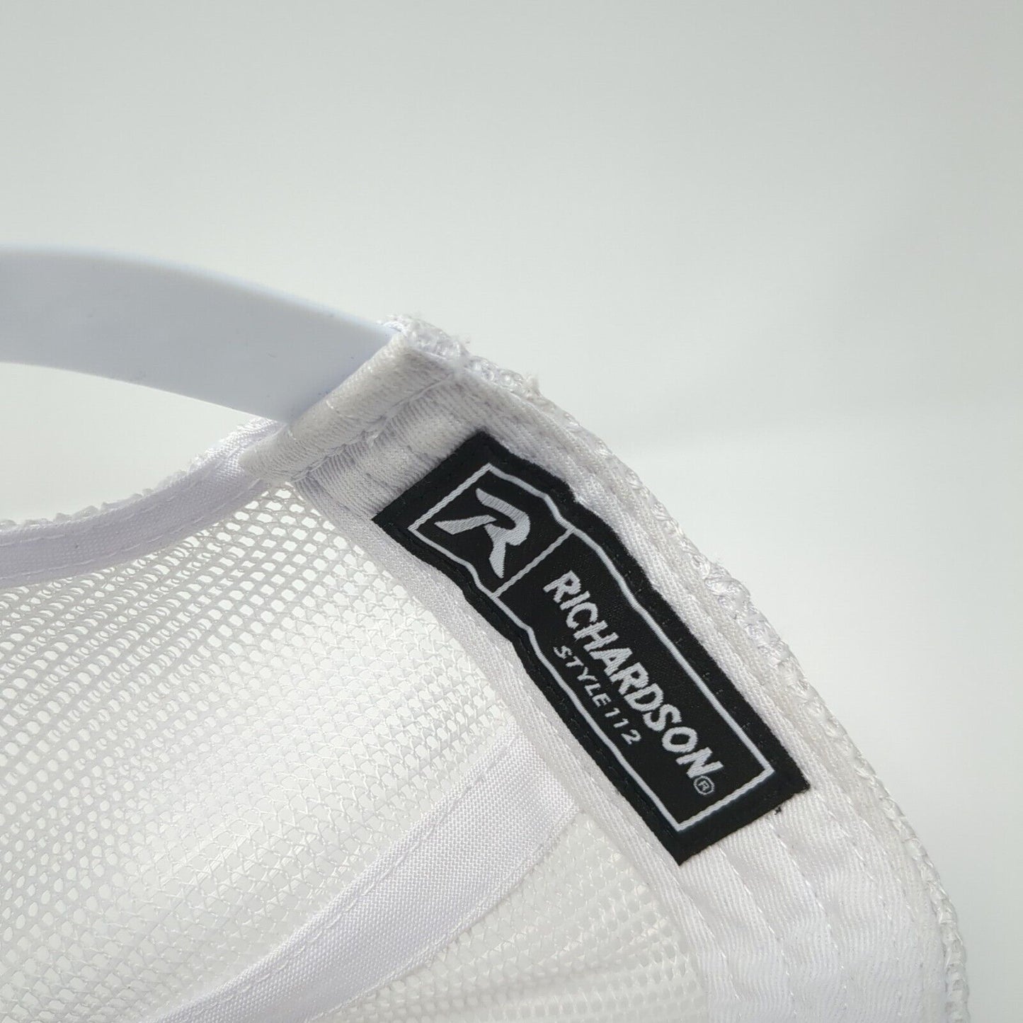 Richardson Snapback Mesh Back Trucker Hat Blue One Size Logo Patch