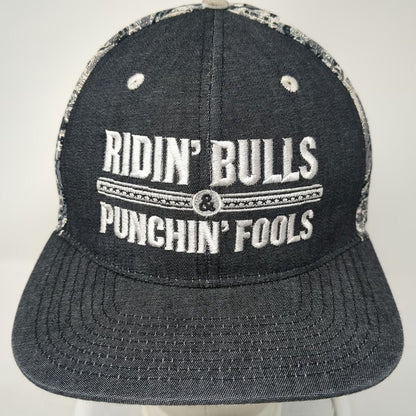Dale Brisby Snapback Black One Size Ridin Bulls Punchin Fools Paisley Rodeo Hat
