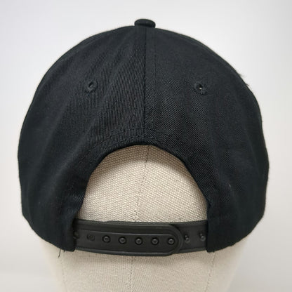 Wicked Wear Bodybuilding Snapback Hat Black One Size Structured Flat Bill Cap