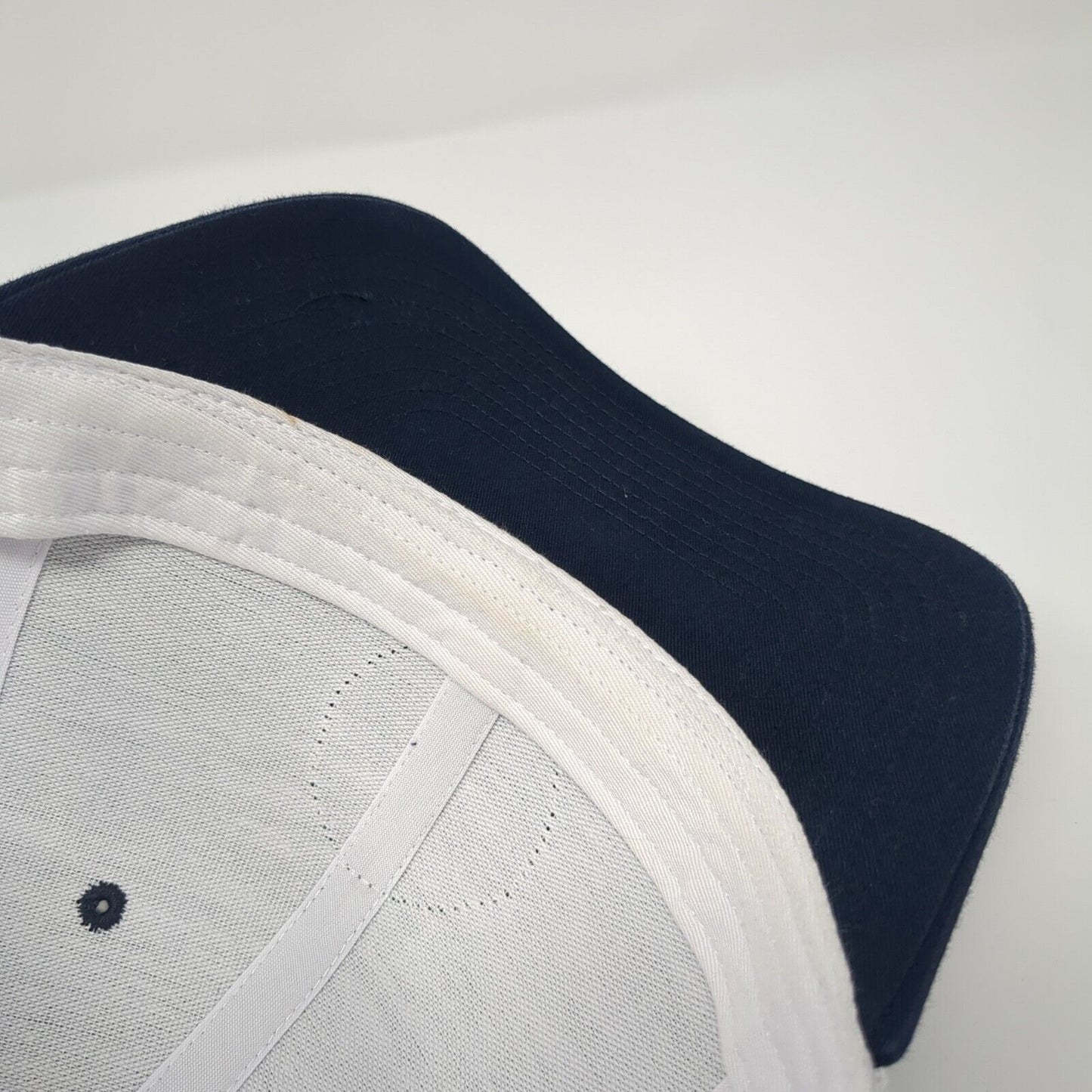 Richardson Snapback Mesh Back Trucker Hat Blue One Size Logo Patch