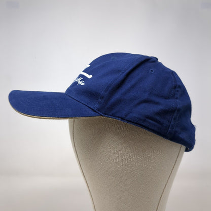 Sportz by Napier Slideback Hat Blue OSFA Adjustable Embroidered 6 Panel Cotton