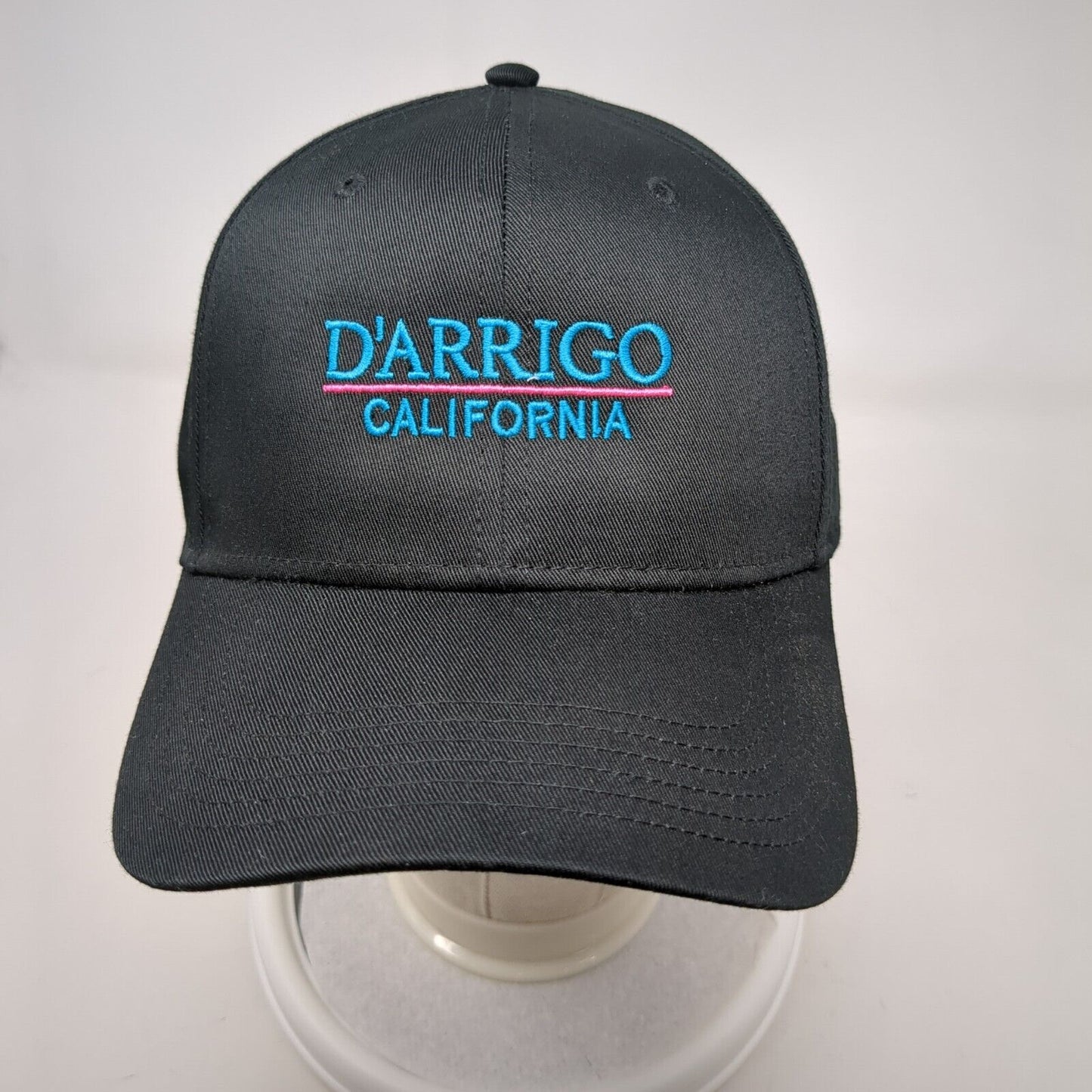 D'Arrigo California Snapback Hat Black OSFA Adjustable Embroidered Otto
