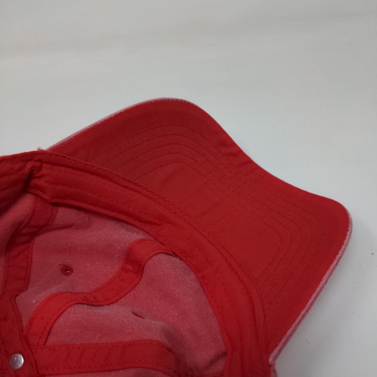 Unbranded Strapback Hat Red Rover OSFM Solid Blank Adjustable 6 Panel