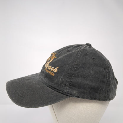 Palm Beach Florida Slideback Hat Gray One Size Embroidered 6 Panel