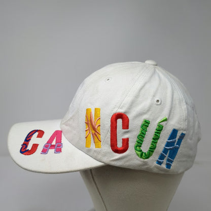 Starbox Caps Baseball Cap White OSFM Cancun Mexico Multicolor Embroidered Hat