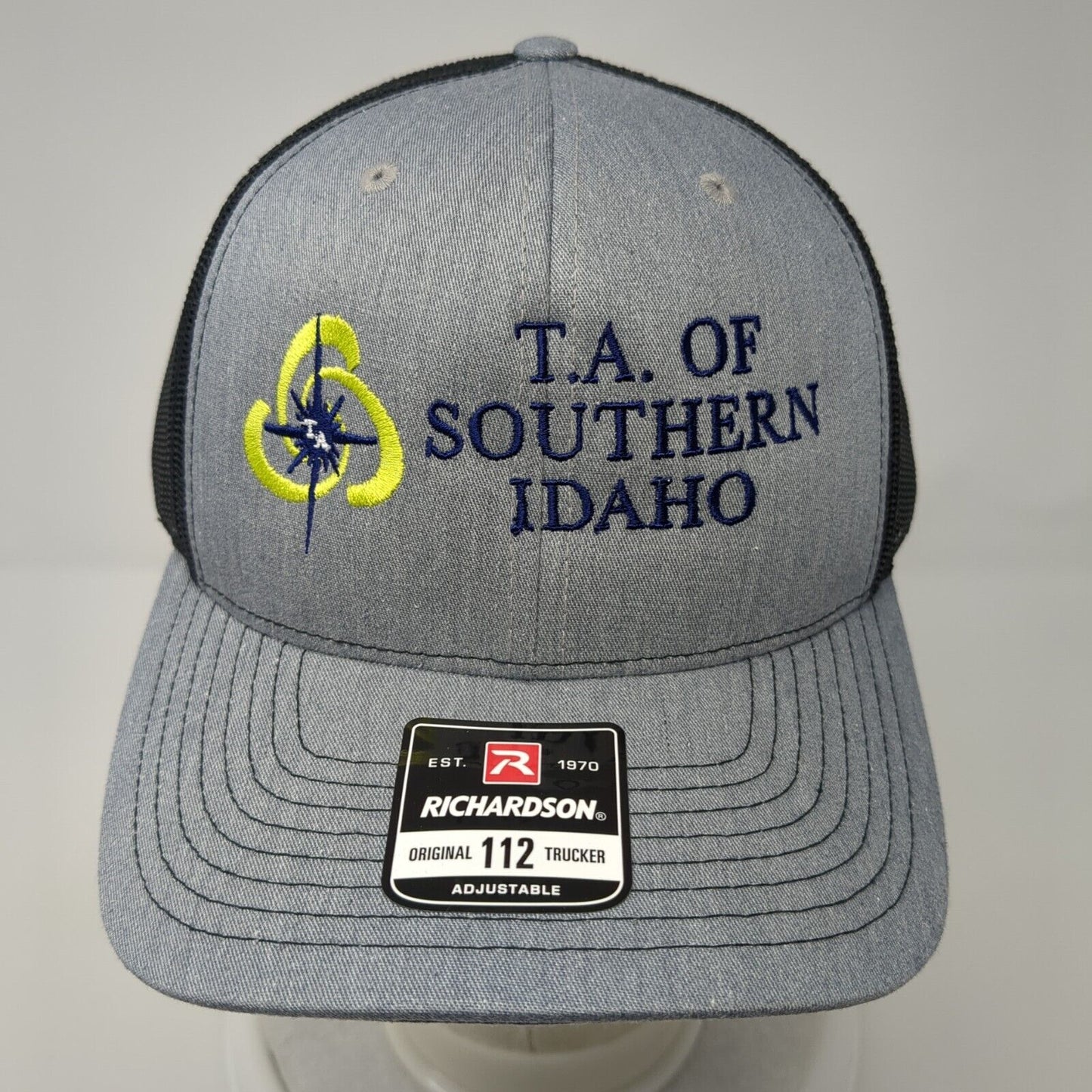 T.A. Of Southern Idaho Snapback Trucker Hat Gray OS Adjustable Mesh Richardson