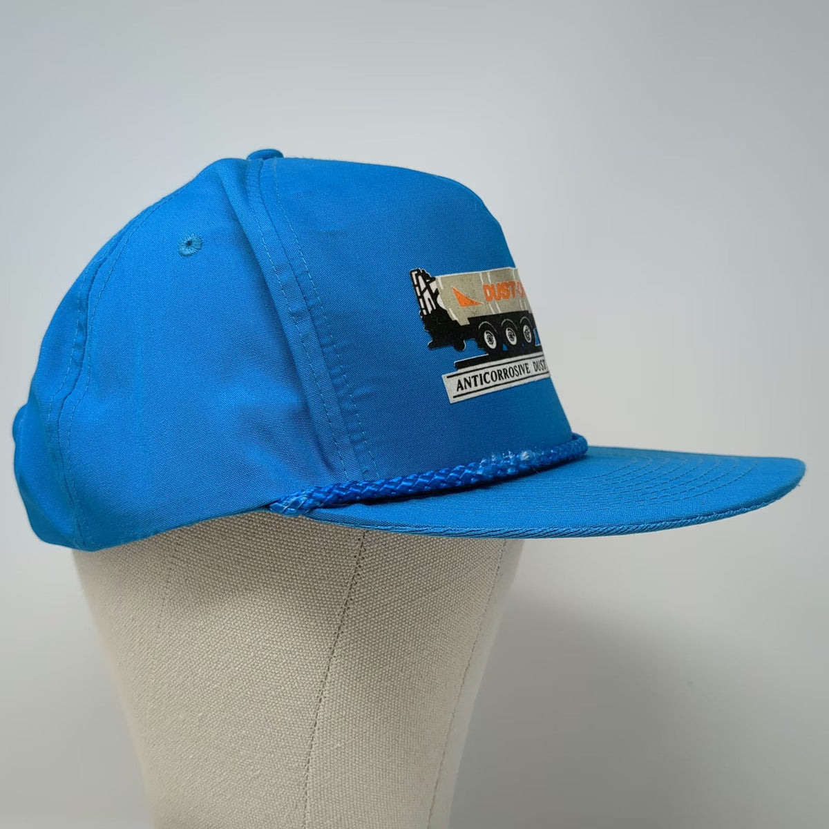 Mohr's 5 Panel Blue One Size Rope Snapback Dust-Off Industrial Truck Logo Hat