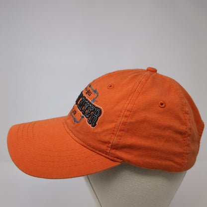 Rock-N-Roll Outlaw Whisky River Charlotte Strapback Hat Orange OS Adjustable
