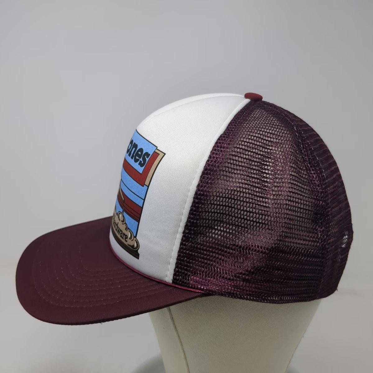 Ad Wear GE Silicones Salt Lake Hardware Trucker Hat Red One Size Mesh Snapback