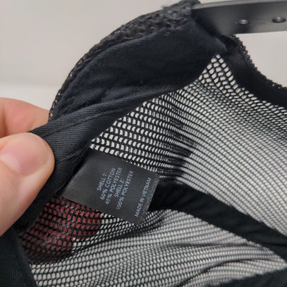 Summer Lawns Snapback Mesh Back Trucker Hat Black OSFA Richardson