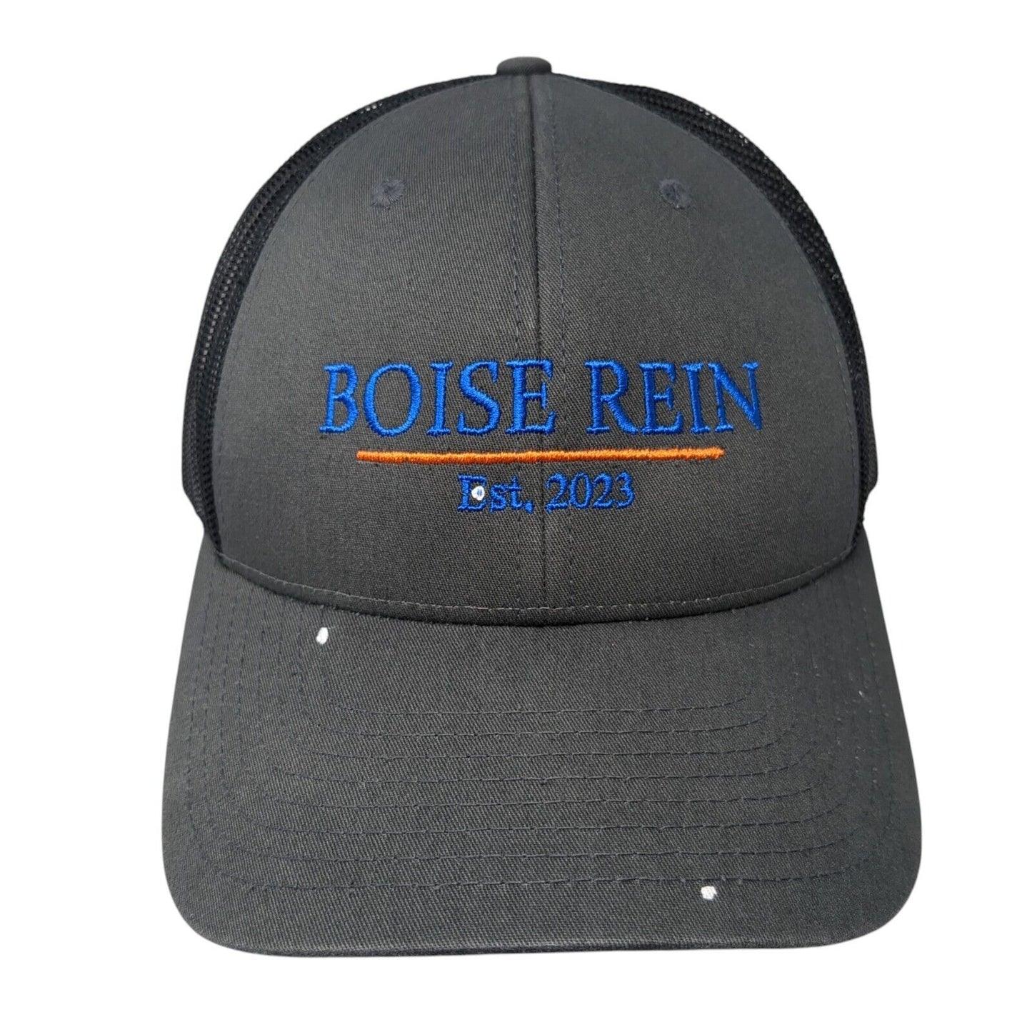 Boise Rein Est. 2023 Snapback Trucker Hat Gray M/L Mesh Back Richardson