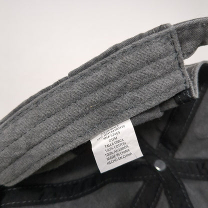 Unbranded Slideback Hat Black OS Adjustable Vented Holes 6 Panel Blank Cotton