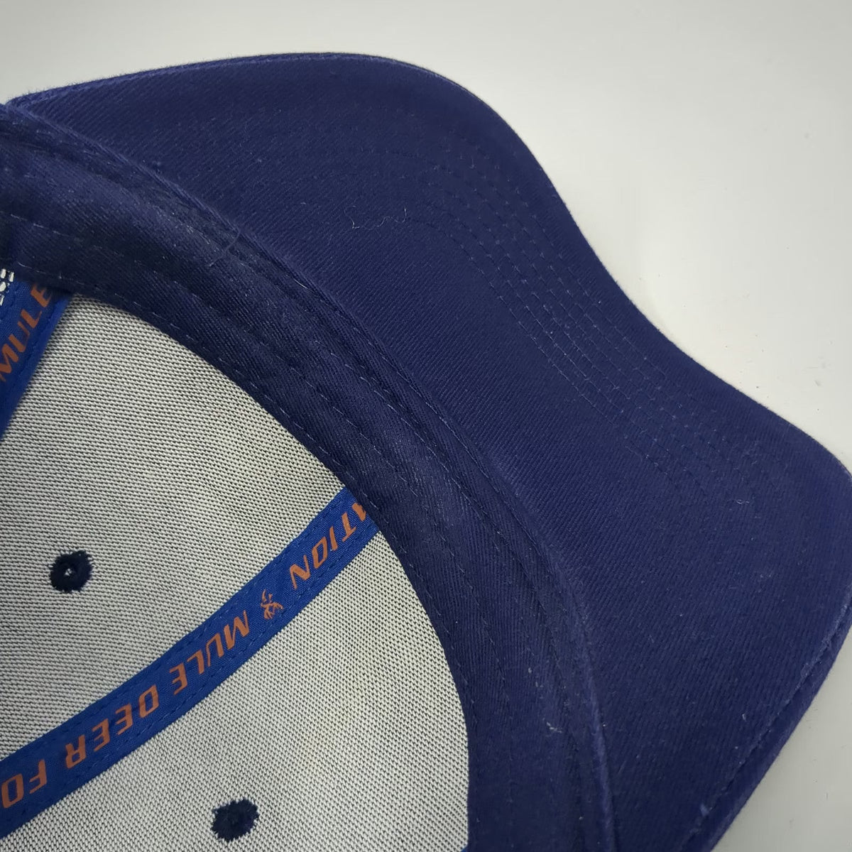 Mule Deer Foundation Blue Baseball Cap One Size Mesh Back Slideback 3D Logo Hat