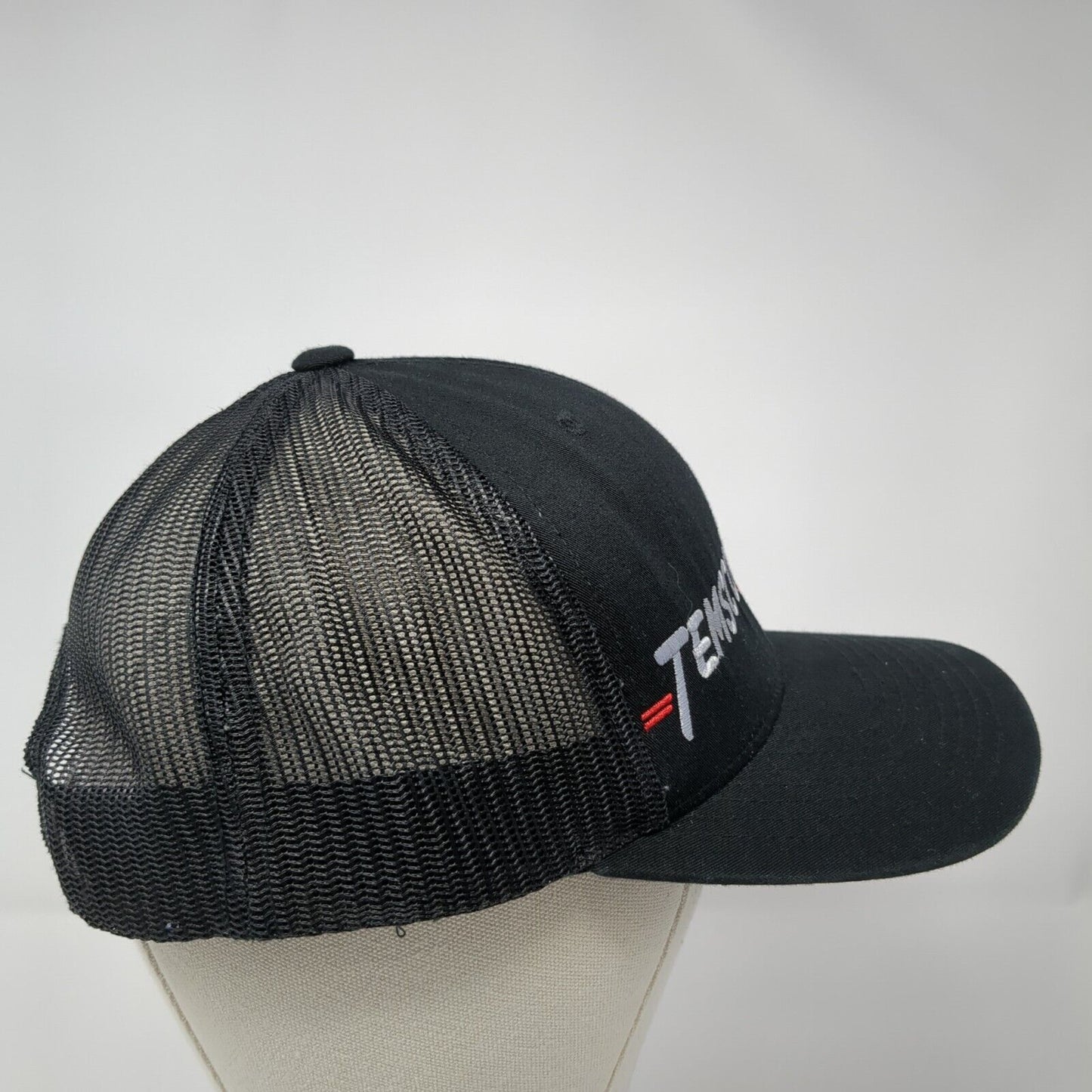 TEMSCO Snapback Trucker Hat Black One Size Adjustable Mesh Back Classics Yupoong