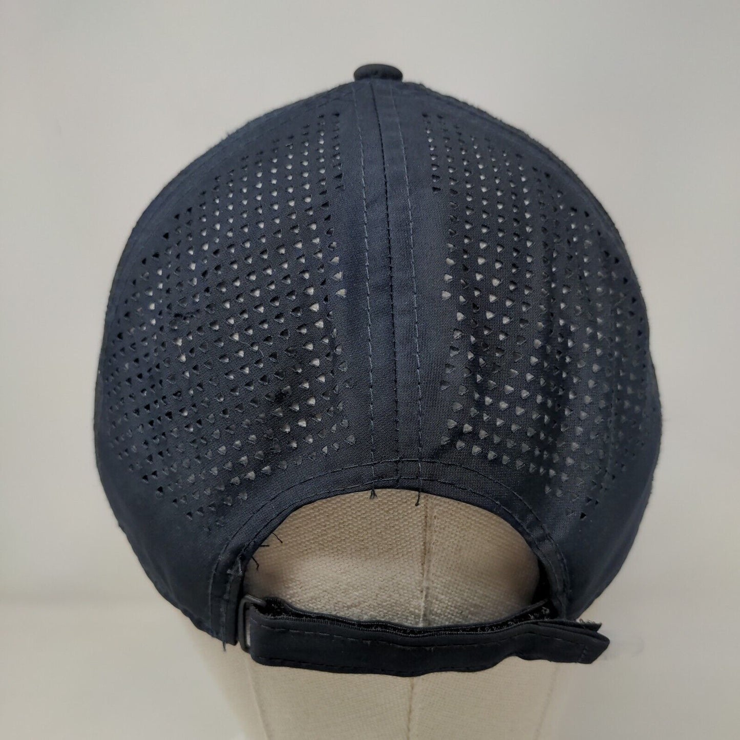 Trinity Solar Strapback Hat Blue OSFM Embroidered Laser Cut New Era