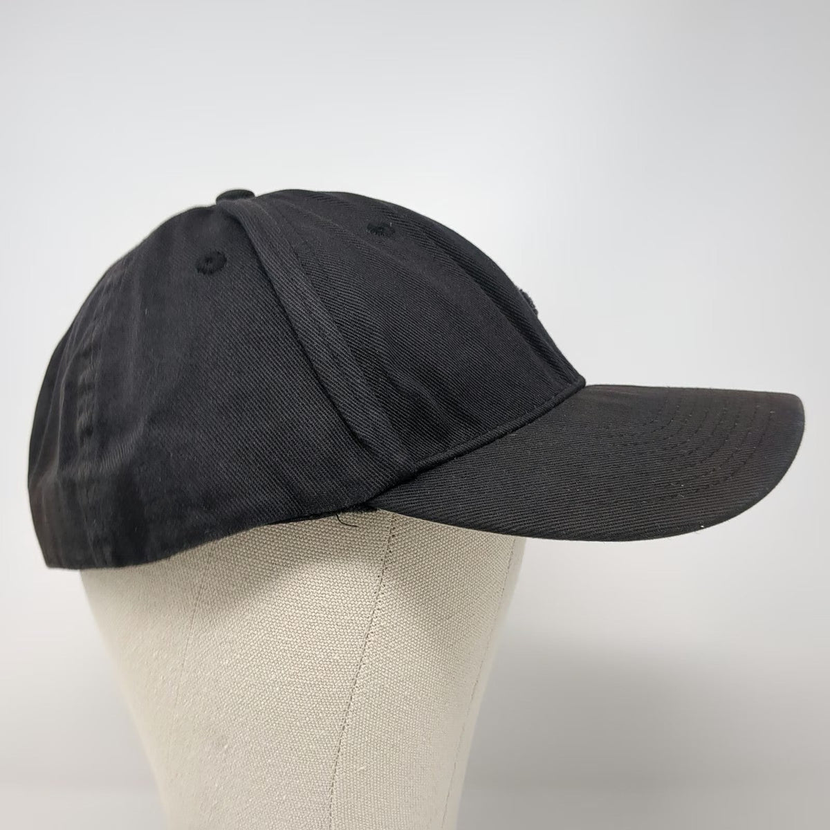 Quiksilver Baseball Cap Black One Size Fitted Embroidered Logo Underbrim Hat