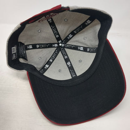 Washington State Cougars NCAA New Era Gray Red One Size 9FORTY Strapback Hat
