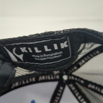 Killik Trucker Hat Blue Black Green White One Size Mesh Snapback Camo Gear