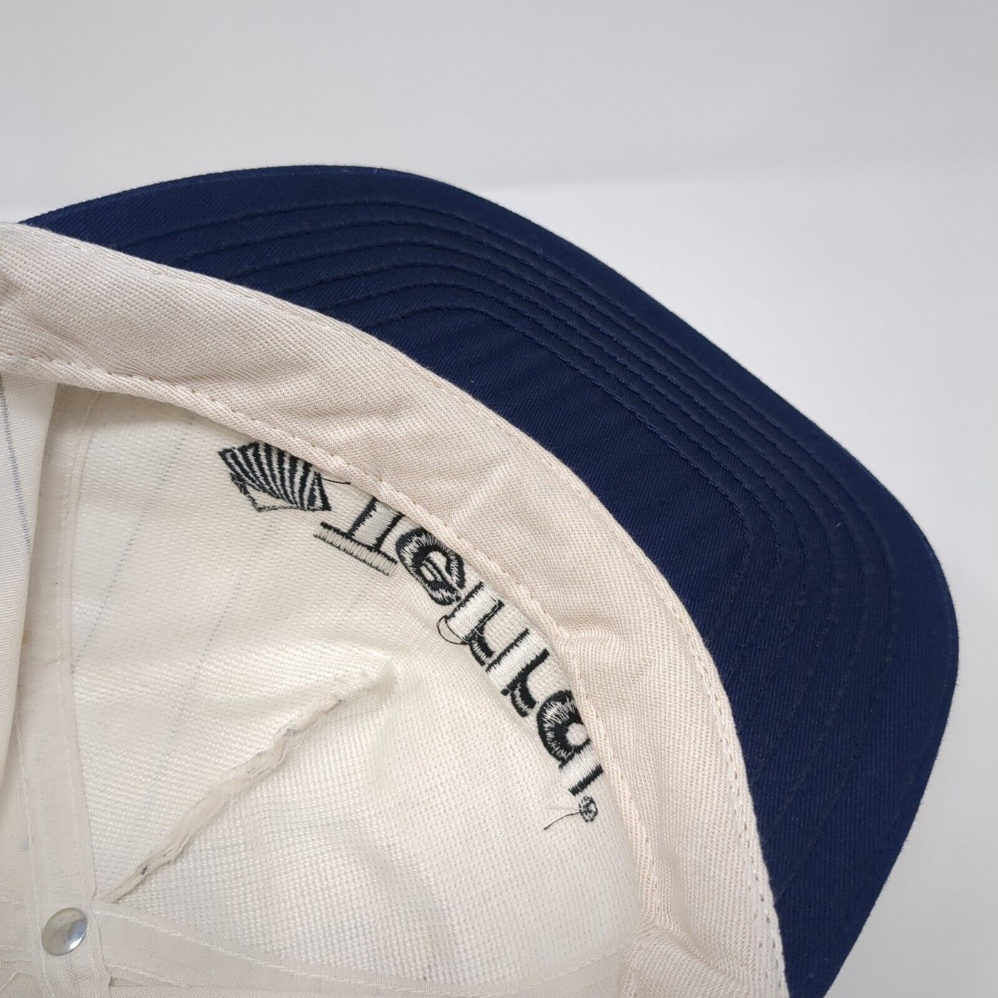 Terra Snapback Hat Multi OSFA Striped Embroidered Colorblock Vent Holes