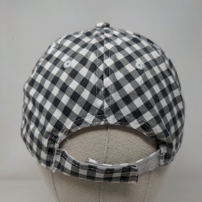 Unbranded Strapback Hat Multicolor OSFM Gingham Check Adjustable Blank
