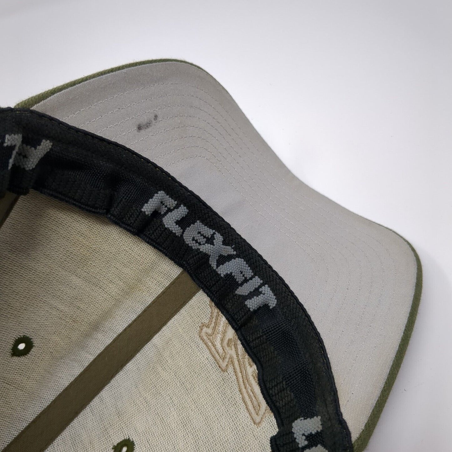 IG Fitted Hat Green One Size Embroidered Stretch Flexfit Vent Holes