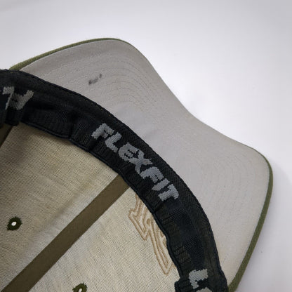 IG Fitted Hat Green One Size Embroidered Stretch Flexfit Vent Holes